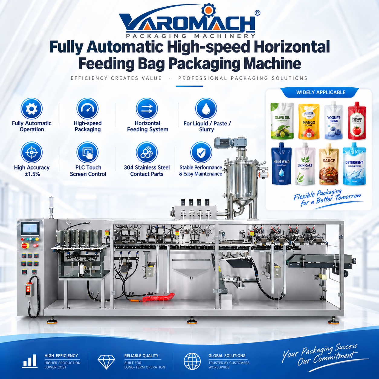 PY-480-2 Horizontal Premade Pouch Packaging Machine